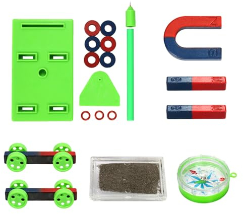 Physikalisches Magnet Experimentierset U Förmiger Magnetstabförmiger Magnet Eisenpulverbox Physik Lernspielzeug Für Die Schule Wissenschaftsmagnetset Für Kinder Eudax Lab Junior Wissenschaftsmagnetset