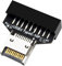 SLXLYH Adaptador USB C para placa base, panel frontal USB 3.2 tipo E a 20 pines vertical USB C adaptador de cabecera