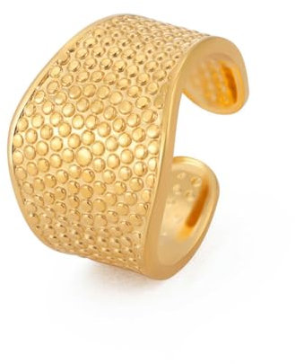 Ring Vintage Domineering Polka Dots Offener Ring Ring 18K
