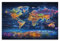 ZWABFOFYV Weltkarte Leinwand Bilder,Wand Druck Gemälde Drucke Wandbilder,Modern Wall Art Poster Wohnzimmer Deko 20x30inch(50x75cm)