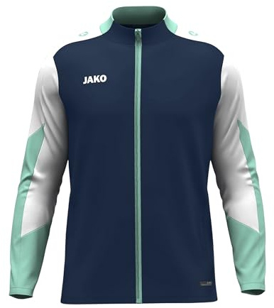 JAKO Kinder Polyesterjacke Dynamic, marine/weiß/minze, 140