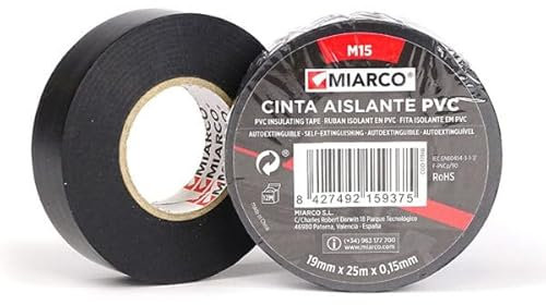 Levitantes Schwarzes PVC-Klebeband, 80 x 30 x 0,15 mm, ideal für Isolierung, Versiegelung und Schutz in Elektro- und Bauanwendungen.
