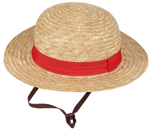 One Piece Straw Hat (One Size) (Natural)