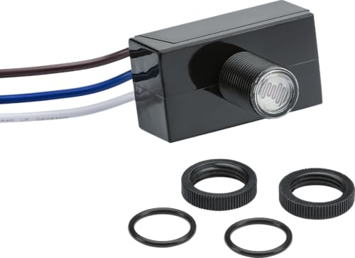 Knightsbridge 230V 5A IP65 Photocell Switch, Black