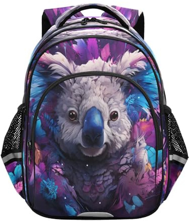 Koala Der Lila Abstrakten Kunst Kinder Rucksack 3-12 Jahre Schulranzen Kindergarten Tasche