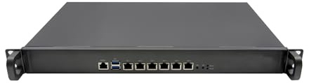 1U Firewall Appliance, PFSense, Mikrotik, OPNsense, VPN, Network Security Rackmount Router Hardware, I5 3210M, RZ02, 6 x Intel 2.5GbE 226-V LAN, Console, 8G RAM, 256G SSD