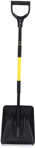 BSTCAR Palas de Nieve, Herramienta de Invierno para Quitar Nieve de Alta Resistencia con Mango en D, Pala de Plástico Grande para Entrada, Casa, Garaje, 113cm