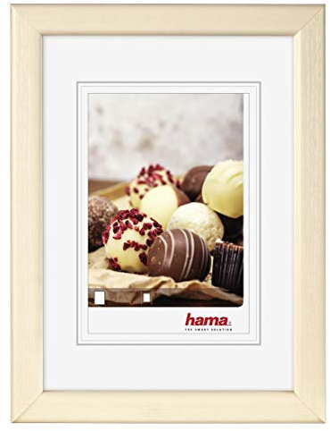 Hama Kunststoff-Bilderrahmen, Cremeweiß, 10 cm x 15 cm