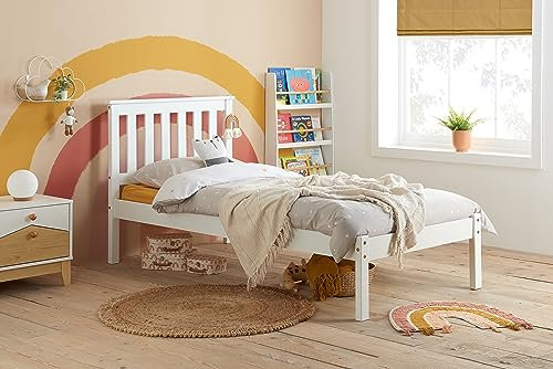 Birlea Denver Low End Bed, Wood, Grey, Single