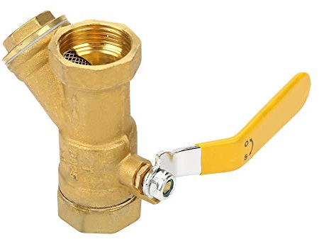 Valvola a sfera filtrante con filtro in ottone aY 1BSP DN25 Accessori di riparazione filettatura femmina per gasolio acqua
