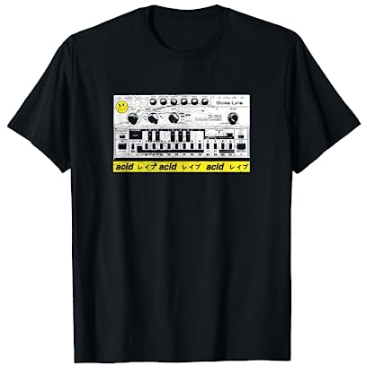 Acid Synthesizer - Techno Rave Synth Nerd T-Shirt 90er T-Shirt