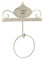 GICOS IMPORT EXPORT SRL Anello Porta Telo Asciugamani salviette Bagno in Metallo da Parete 25 * 32 cm Shabby Chic RTE-707018