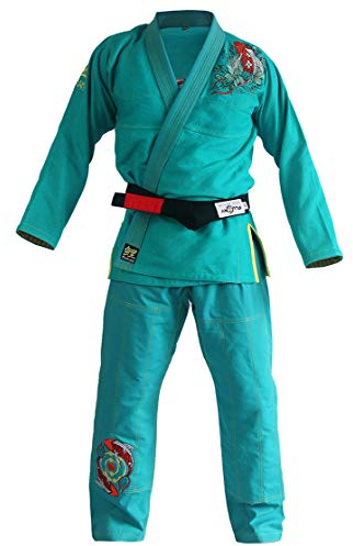Brasilianischer Jiu-Jitsu-Anzug für Damen, BJJ-Gi-Kimonos, BJJ-Uniform (BJJF20GREEN, F2)