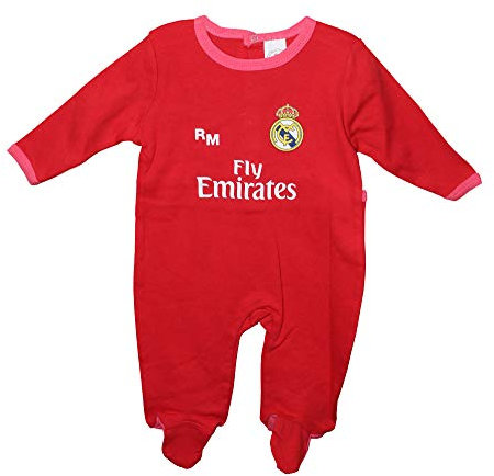 RealMadrid Pelele – Troisième équipement – Produit sous licence - Rouge - 24 mois