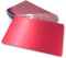 ebamaz Metall Business Visitenkarten aus Eloxiertes Aluminium Legierung 86 x 54 x 0,8 mm (Rot, Blanko, 10 Stück)
