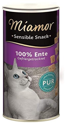 Finnern Miamor Snack Sensible Ente Pur | 12 x 30g Katzensnack