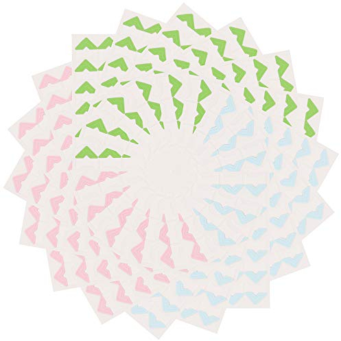 Kinstecks ​​18 hojas esquinas de fotos 432 piezas autoadhesivas esquinas de fotos adhesivas marco de fotos foto papel adhesivo para álbum de recortes álbum de fotos diario personal