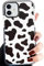 Efitoo Animal Cow Print Pattern Case for iPhone 12/12 Pro, Cute Clear with Design, Flexible Soft TPU Silicone, Protective Phone Back Cover