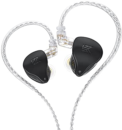 KZ-AST in-Ear Monitors, 24BA Top-Level Configuration HiFi Stereo Earphones, Lightweight Noise Isolating Stage IEM Wired Earbuds/Headphones for Musician Audiophile (Without Mic, Black)