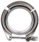 OUKENS Morsetto V-Band, tubo di scarico turbo da 2,5 pollici in acciaio inossidabile Morsetto V-Band Kit flangia 2 pezzi