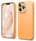elago Liquid Silicone Case Kompatibel mit iPhone 13 Pro Hülle (6,1), Hochwertiges Silikon, Rundumschutz Handyhülle : 3-Layer Struktur Schutzhülle, Kratzfestes Weiches Mikrofaserfutter (Orange)