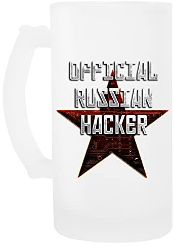 Official Russian Hacker Glas Bier Becher Beer Mug