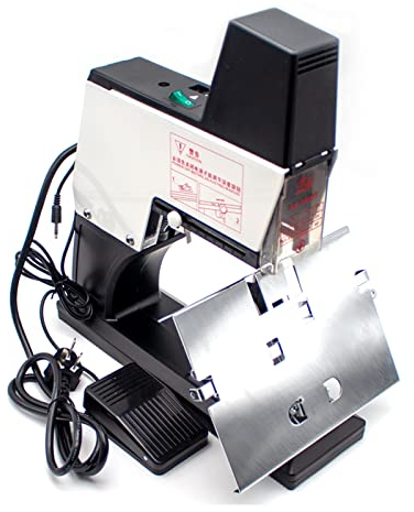 Toplionace 220V Elektro Flachhefter mit Fußschalter, Sattelhefter A3 Heftmaschine Binder A3 Hefter Mühelos Mittelfalzhefter