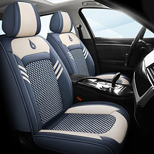 Ruberpig Autositzbezüge Für Citroen C3 Aircross C3 Picasso 5-Sitzer kompletter Satz Sitzkissen Allwetter Autoteile Interieur (Blau,5 Sitzbezüge)