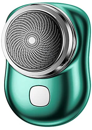 Mini Rasierer, Mini Shave Elektrorasierer Tragbarer für Männer,Rasierer Herren Elektrisch mit LCD-Anzeige,Taschengröße, Nass-Trockenrasierer,USB-aufladbare Rasur für Reisen, Auto, Zuhause (Grün)