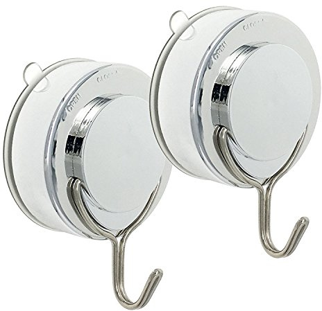 Josenidny Saugnapf-Haken aus Edelstahl, Dreifach-Haken, für Wand, Badetuch, hält bis zu 8,2 kg Saugnapf-Wandhaken, Küchen- und Badezimmer-Kleiderbügel