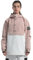 BSASB Snowboardjacke für Damen, Skimäntel, Winter, warm, wasserdicht, winddicht, für Damen, Skifahren, Snowboarden, Sport, Outdoor, rosa / weiß, L