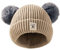 Cap Baby warm Mädchen Hüte Kinder gestrickte Winter für Jungen Säuglinge Puppe Babypflege Baby Flaschen Trockengestell (Beige, One Size)