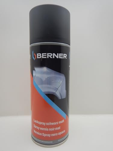 Förch Berner Spraydose Lackspray schwarz matt 400ml RAL 9005 Autolack Kfz Lack