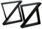 modernLOFTart Bankbeine Tischbeine - DIY Möbelfüße 100x10cm Schwarz - Moderner Industrie-Look für Ihr Wohnzimmer - Metall Industrial Tisch Bank Sitzbank Couchtisch Kufen - Breite 40cm, Höhe 42cm