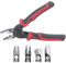 5 in 1 Multifunctional Pliers Set, Quick Change Pliers Head Set with Wire Cutters, Cable Scissors, Crimping Pliers, Iron Shears, Wire Strippers