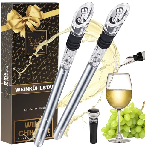 OAKSEA 8-in-1 Weinkühlstab Muttertagsgeschenk für Mama, Muttertag Geschenk für Frauen, Weinkühler Geschenke für Mutter, Ideales Geburtstagsgeschenk für Weinliebhaber, Flaschenkühler Wein-Zubehör