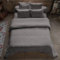 Housse de Couette 220x240 cm en Gaze de Coton Granit