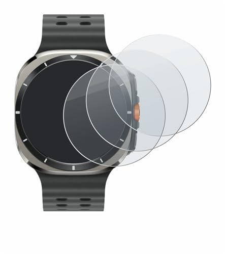 BROTECT Schutzglas für Samsung Galaxy Watch Ultra | (47 mm) 3 Stück Entspiegelnder Displayschutz Made in Germany Schutzfolie Matt Kratzfest 9H Anti-Fingerprint Einfache Montage