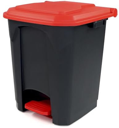 SOTUFAB PLAST Poubelle 50L Tri Sélectif (Rouge)