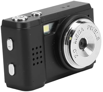 Digital Camera, Ultra Mini 1080P Vlogging Camera with 15X Macro Lens, Compact Small Video Camera for Travel Gift for Kids Girls Students & Teens, with 200mAh Battery