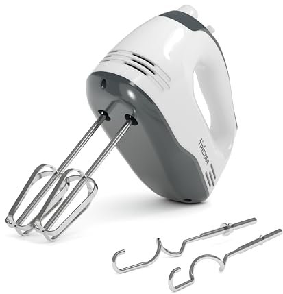 Tristar Batidora manual, 5 Velocidades Ajustables, 200W, Diseño Ergonómico, Accesorios de Acero Inoxidable, Piezas Aptas para Lavavajillas, BPA-Free, Compacta y Fácil de Usar, MX-4203