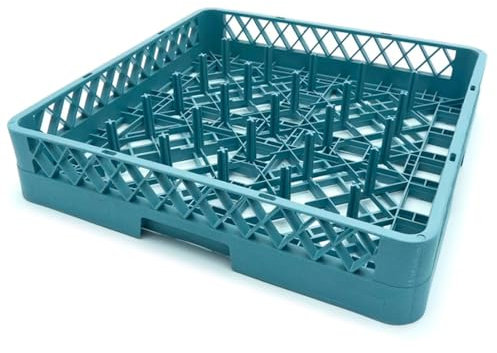 HORECA SUPPLIES Lavavajillas cesta para platos - 50 x 50cm - 25 compartimentos