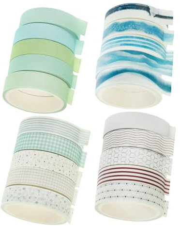 HAPINARY 20 Rollen Washi Tape Für Scrapbooking Tagebuch Album Kunsthandwerk Filigranes Design