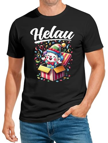MoonWorks® Herren T-Shirt Fasching Karneval Kostüm-Ersatz Clown Verkleidung Last Minute Faschingskostüme Männer