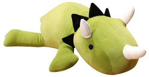 AURWEL XXL Dino Kuscheltier 60cm, Weiches Dino Spielzeug & Plüschtier, Großes Stofftier für Kinderzimmer-Deko, Einfach zu Reinigen Familie, Freunde und Tierliebhaber（Grün）