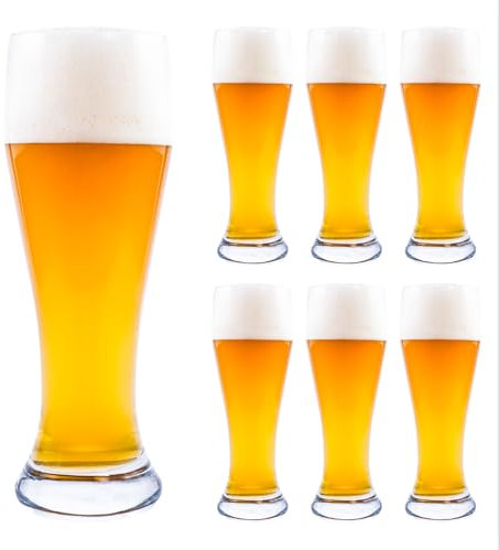 Befestigungstechnik Ingenieurbüro Becker 2-6x Weizenbiergläser Plastik Kunststoff 0,5 Liter bruchsicher Spülmaschine unzerbrechlich Bierglas (6)