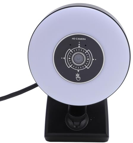 4K Webcam, USB -Web -Cam mit Licht und Mikrofon, Fernbedienung, Autofokus, Plug -and -Play für Computer Desktop PC Conferencing Video