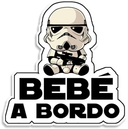 Stormtrooper, adesivo per auto per bambini, 15 x 15 cm (Trooper)