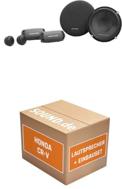 Lautsprecher Boxen Einbaupaket Front kompatibel mit Harman/Kardon FIT6C passend für Honda CR-V | 400Watt