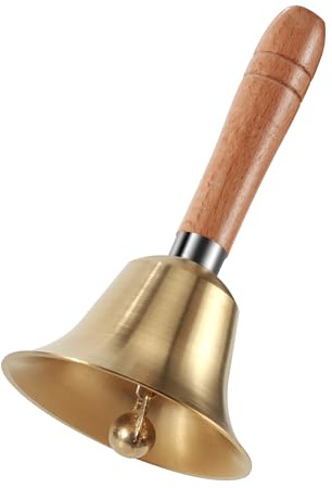 TYSM-CC Campanella a Mano, Campana con Maniglia, perfette per anziani, uso domestico, matrimoni, addestramento animali, ufficio, pasti, meditazione, yoga, emergenze e attività ricreative